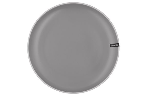 ARDESTO Тарілка обідня Cremona, 26 см, Dusty grey, кераміка (AR2926GRC)