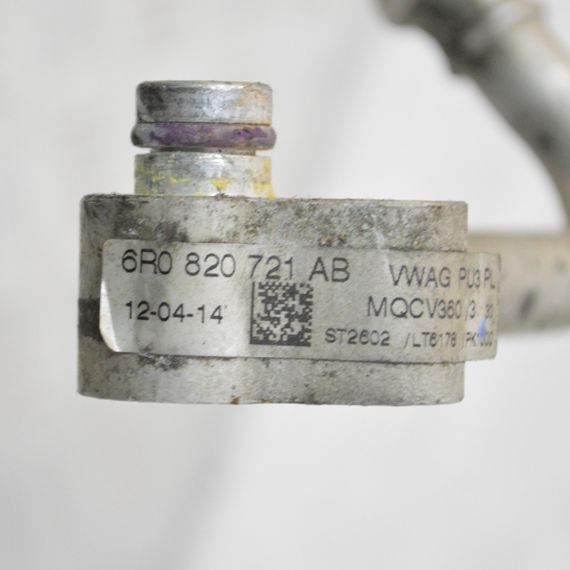 Трубка кондиціонера 1.2 TSI Skoda Rapid 2012-2019 Патрубок кондиціонера Шкода Рапід 6R0820721AB | Зображення 3