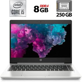 Ультрабук Б-клас HP ProBook 440 G7 / 14" (1920x1080) IPS / Intel Core i5-10210U (4 (8) ядра по 1.6 - 4.2 GHz) / 8 GB DDR4 / 250 GB SSD / Intel UHD Graphics / WebCam б/в