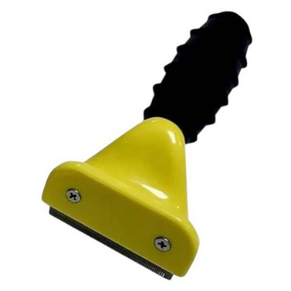 Фурмінатор для чищення вовни для котів та собак леза 4,5 см Жовтий