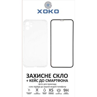 Чехол для мобильного телефона XoKo Ultra Thin Proof + Glass Full Cover Ultra-Thin iPhone 14 Pro Black (XK-CS-ULT-AP-IP14PR)