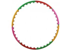 Обруч із масажними кульками Хула Хуп EasyFit 98 см розбірний Різнокольоровий (EF-0251)