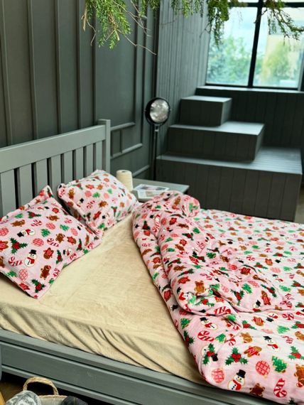 Постільна білизна полуторна Dushka Home Сатин Плюш 21460 160х215 см | Зображення 1