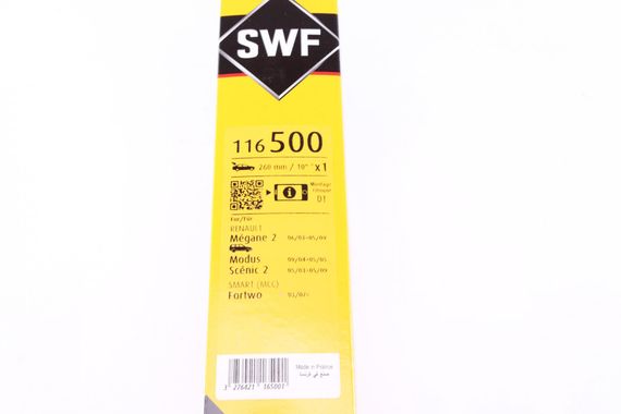 116500 VALEO Склоочисник задній SWF 260 мм