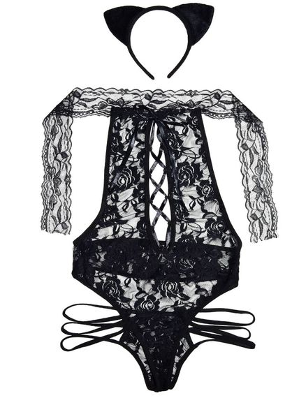 Пеньюар Боді і Вушка Babydoll 44 S/M 1088 | Зображення 4