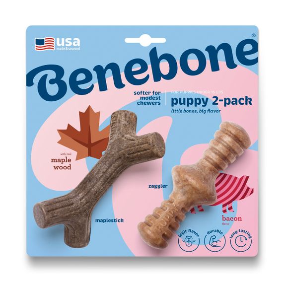 Набір іграшок для цуценят Benebone Puppy Pack Twig, 2 шт, 11 см