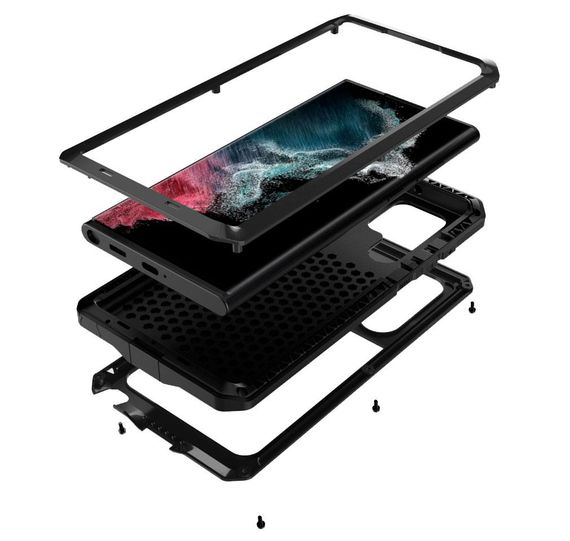 Противоударный чехол Primo Doom Armor для смартфона Samsung Galaxy S23 Ultra (SM-S918) - Black | Зображення 2