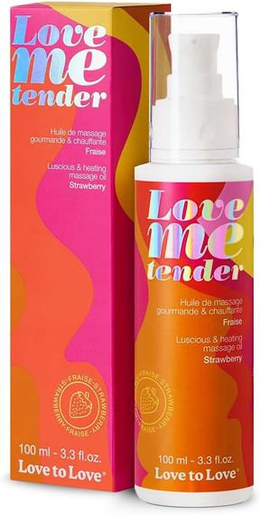 Масажна олія Love To Love Me Tender Strawberry, полуниця, 100 мл | Зображення 2