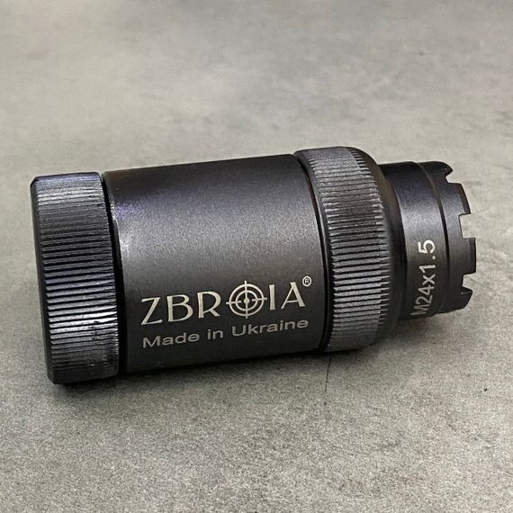Полум'ягасник ZBROIA для АК 5.45, різьба – М24×1.5, полум'ягасник АК-74 (Z8.5.16.001) | Зображення 5