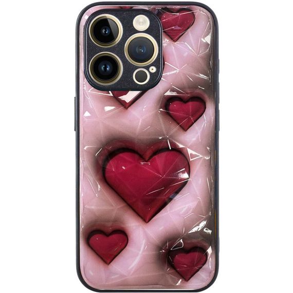 TPU+PC чохол Prisma Plushie для Apple iPhone 14 Pro (6.1") Hearts | Зображення 1