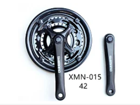 Велосипедний шатун shimano алюмінієвий 42/32/22 (XMN-015)