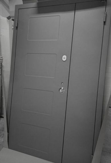 Дверь входная Портала Street Art1 Metallic grey серия STREET полуторные Metallic grey