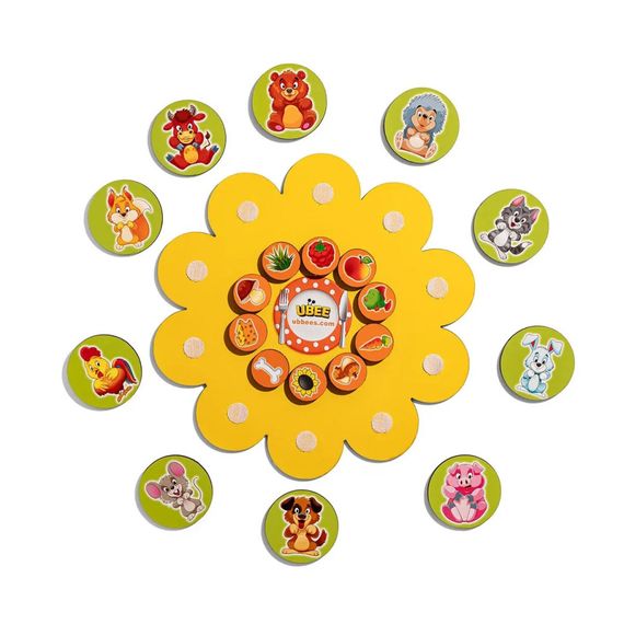 Деревянный детский сортер "Кто что ест" (ПСД276) PSD276 на липучках | Зображення 3