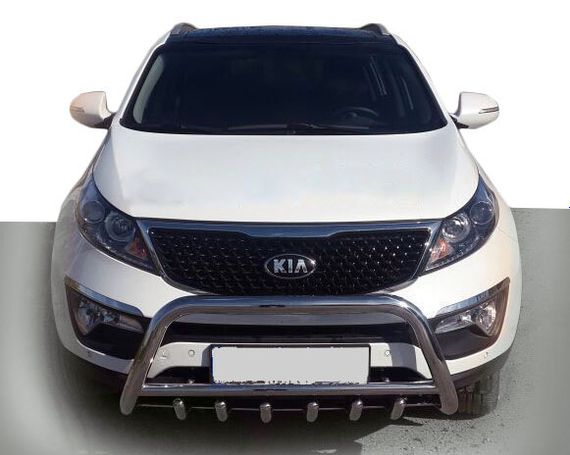 Кенгурятник WT003-1 (нерж.) для Kia Sorento XM 2009-2014 гг