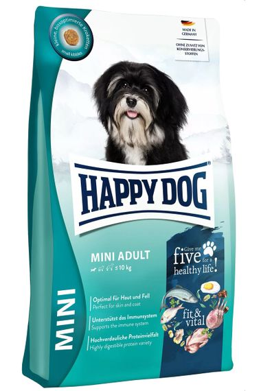 Сухий корм із птахом для собак малих порід Happy Dog Fit & Vital Mini Adult, 4 кг