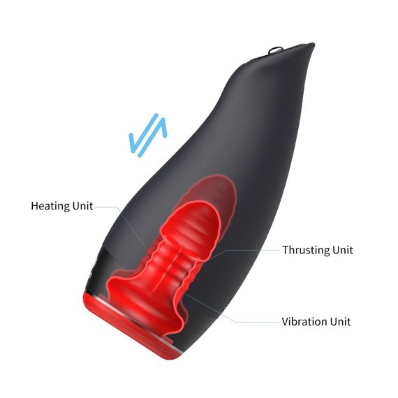 Мастурбатор Otouch Pleasure Engine, 7 режимів вібрації, 5 режимів фрикцій, підігрів, джойстик | Зображення 6