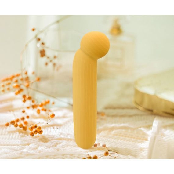 Вібратор для точки G Sweet Em Velvet Lure, бежевий Sex Aura | Зображення 3