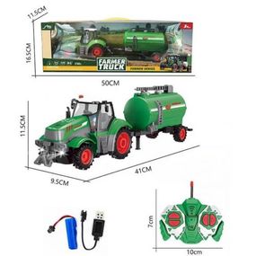 Уценка. Трактор на радиоуправлении "Farmer Truck", с цистерной треснута слюда