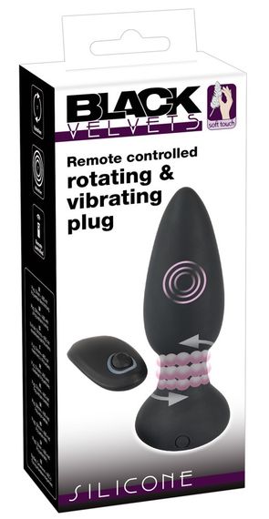 Анальна пробка з пультом і 7 режимами ротації Remote controlled rotating&vibrating plug sexstyle