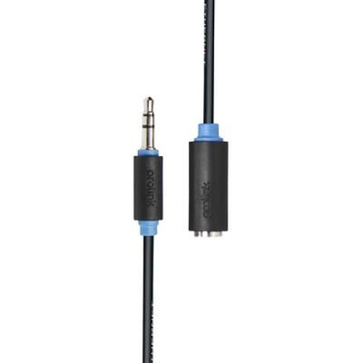 Кабель мультимедийный подовжувач Jack 3.5mm папа/Jack 3.5mm мама 1.5m Prolink (PB106-0150) (PB106-0150)