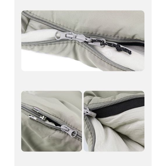 Спальний мішок з капюшоном Naturehike M300 NH20MSD02, зелений, правий | Зображення 5