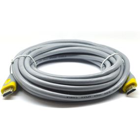 Кабель мультимедийный HDMI M to HDMI M 20.0m V2.0 gray V-LINK (YT-HDMI(M)/(M)HSV2.0-20m/16189)