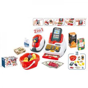 Детский игровой кассовый аппарат 668-123 18 предметов