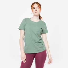 Футболка спортивна жіноча 500 зелена - XS