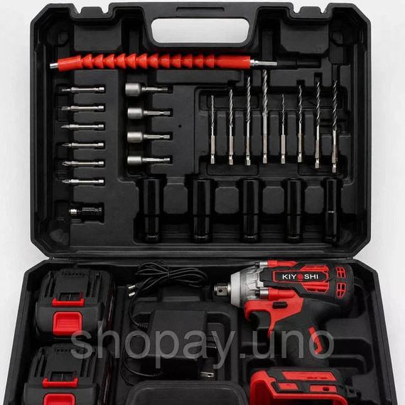 Електричний гайковерт MA752 24V з 2 акумуляторами RED • Акумуляторний гайковерт MA752 для гайок, болтів, авто, гаража та майстерні | Зображення 4