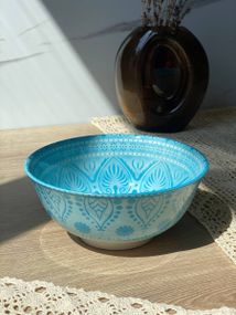 Салатник Olens Тригір'я 102-602-18 18х8 см 900 мл блакитний