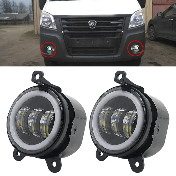 Протитуманна фара LED ПТФ з ДХВ та поворотником, ВАЗ, Priora, Газель, Chevrolet | Зображення 6