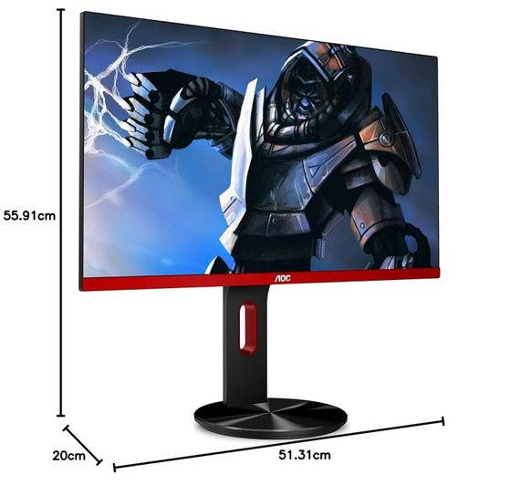 Монітор AOC G2590PX / 25" (1920x1080) IPS / 2x HDMI, 1x DP, 1x VGA, 2x Audio, 5x USB 3.0 / 2x 2W / VESA 100x100 / Pivot б/в | Зображення 6