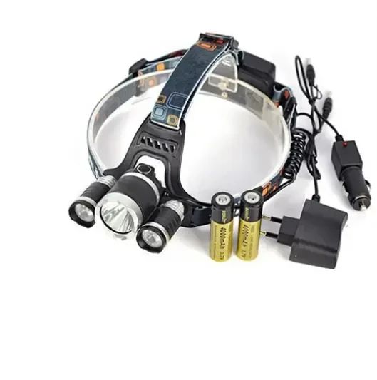 Мощный налобный светодиодный фонарик 3 в 1 RJ-3000, налобный фонарь, светодиодный фонарь | Зображення 9