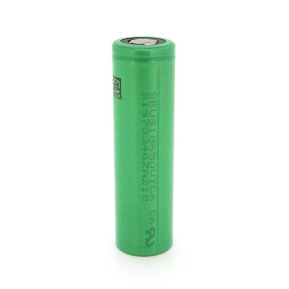 Акумулятор 18650 Li-Ion Sony US18650VTC6, 3000mAh, 20A, 4.2 / 3.6 / 2.5V, GREEN, 2 шт в упаковці, ціна за 1 шт | Зображення 1