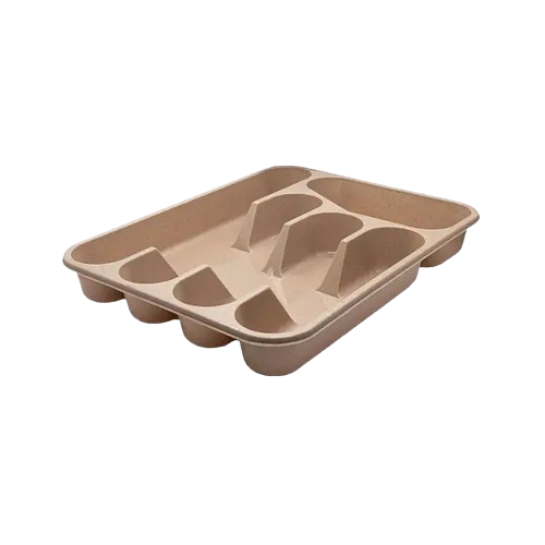 Лоток для столового солодка пластик бежевий 149-13 Ламела