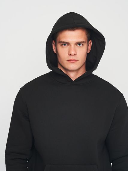 Костюм спортивний чоловічий утеплений чорного кольору, 3XL | Зображення 5