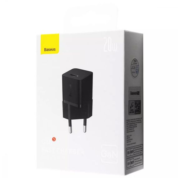 МЗП Baseus GaN5 Fast Charger (mini) 1C 20W (CCGN05010) | Зображення 3
