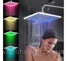 Насадка для душу з LED підсвічуванням RGB LED SHOWER Світлодіодна Лійка | Зображення 3
