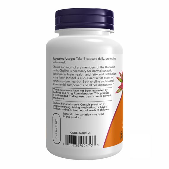 CHOLINE &amp; INOSITOL 250/250mg - 100 vcaps | Зображення 2