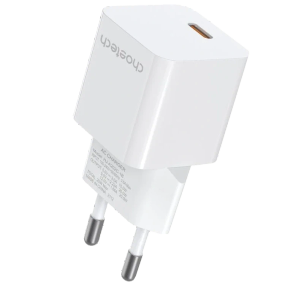 Choetech PD5010 mini White PD20W GAN USB-C Адаптер - Повербанки