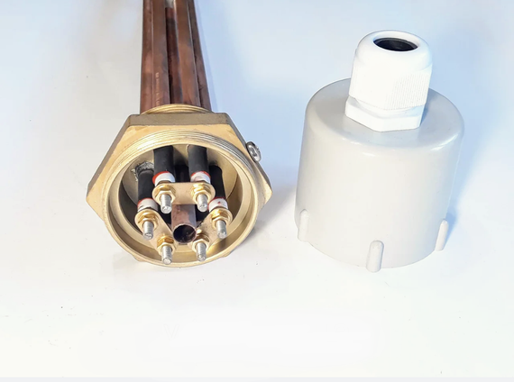 Блок ТЭНов 6000W с резьбой 2" 380V | Зображення 1