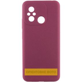 Чохол Silicone Cover Lakshmi Full Camera (AAA) для Motorola Moto G05 / E15 4G Бордовий / Plum