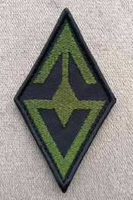 Шеврон "Свобода россії" (ромб чорний) 14см