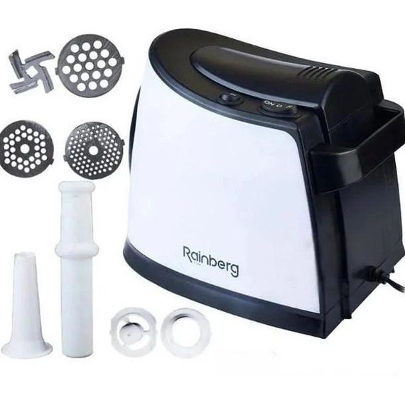 Мясорубка электрическая для мяса Rainberg RB-674 3000W, Мясорубка професиональна, Мясорубка BH-340 для овощей | Зображення 3