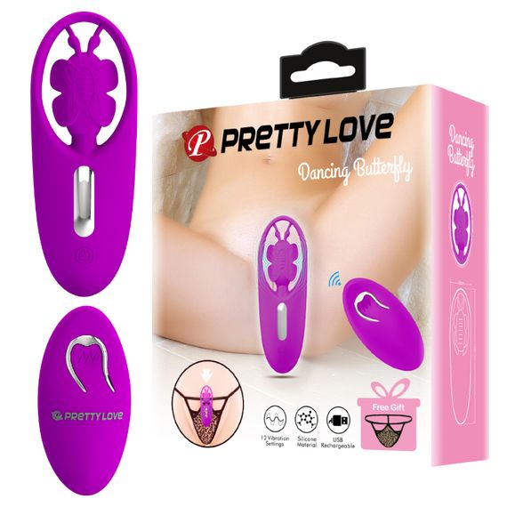Кліторальний стимулятор - Pretty Love Dancing Butterfly Stimulator Purple