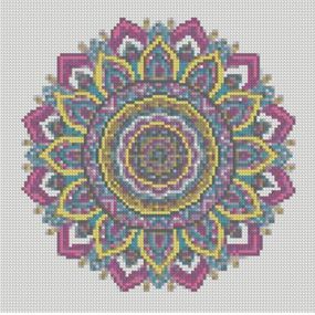 Алмазная мозаика "Узоры в стиле мандала" CA-0061 30х30 см