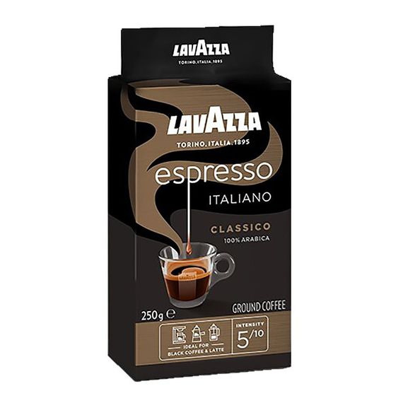 Кава мелена арабіка Lavazza Espresso, 250 грам, Італія у вакуумній упаковці
