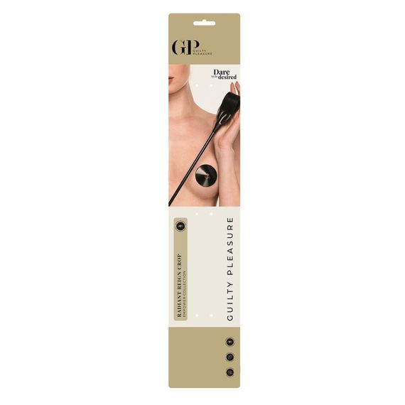 Стек Guilty Pleasure Radiant Reign Crop із золотим акцентом, чорний, 66 см Sex Aura | Зображення 1
