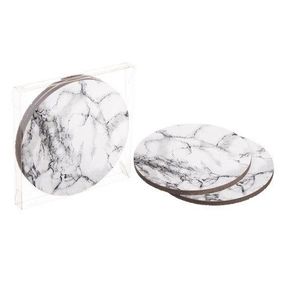 Підставки під гаряче Coaster Білий мармур (корок) 10 см