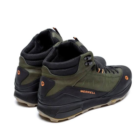 Зимові шкіряні ботинки  MERRELL олива | Зображення 3